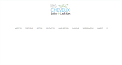 Desktop Screenshot of lescheveuxsalonandspa.com
